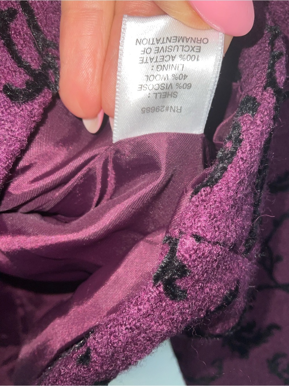 Pendleton Purple Patterned Blazer Jacket - Picture 5 of 9